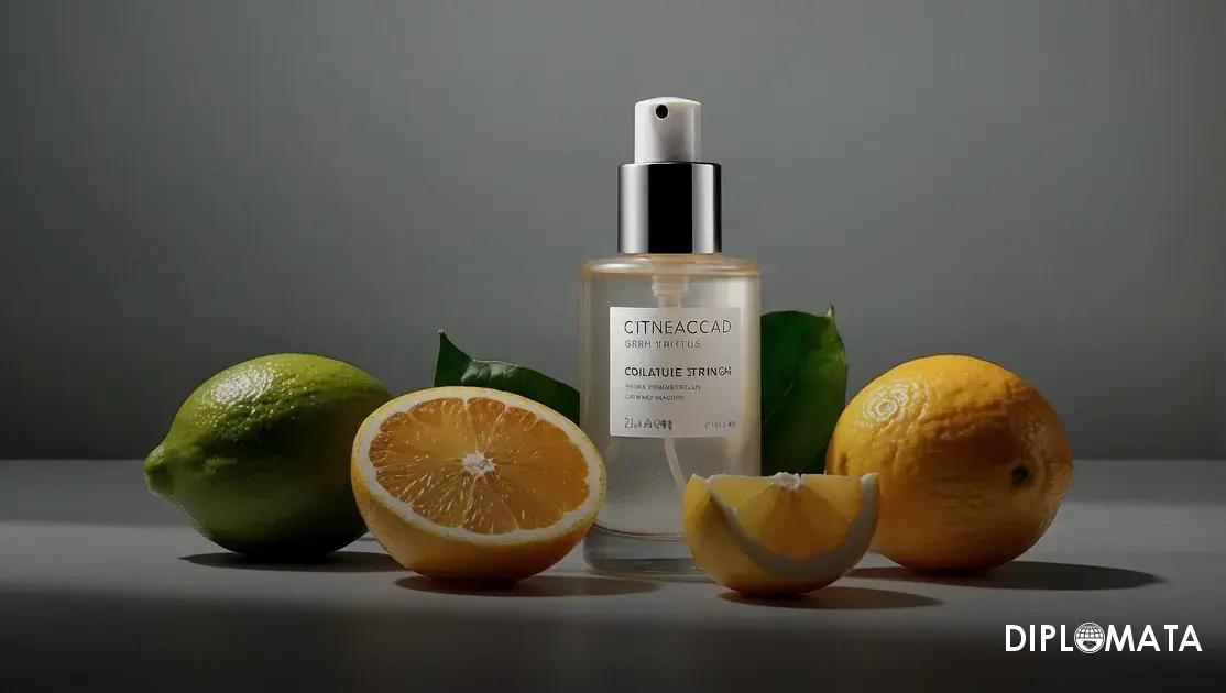 Ácido cítrico em cosméticos: descubra como ele transforma sua pele